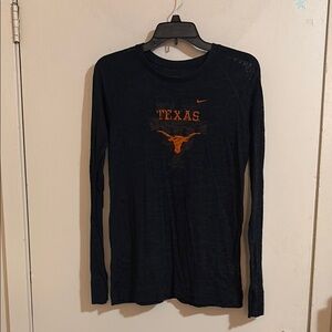 Nike Black and Orange Texas Long Sleeve Shirt